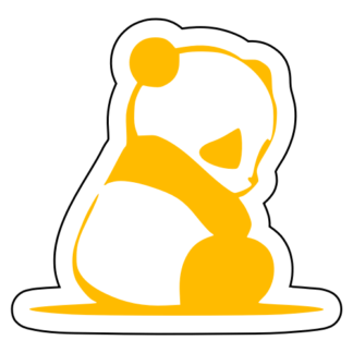Sad Panda Sticker (Yellow)